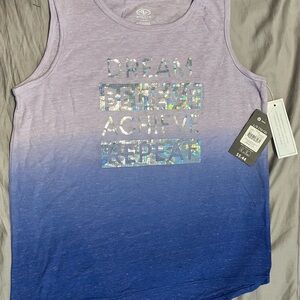Children’s Girls Athletic Works Ombre Gymnastics Tank Top Size L 10-12 NWT NEW
